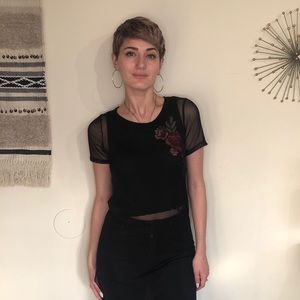 SOLD-  Sheer Long Top